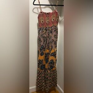 Anthropologie maxi pattern summer dress